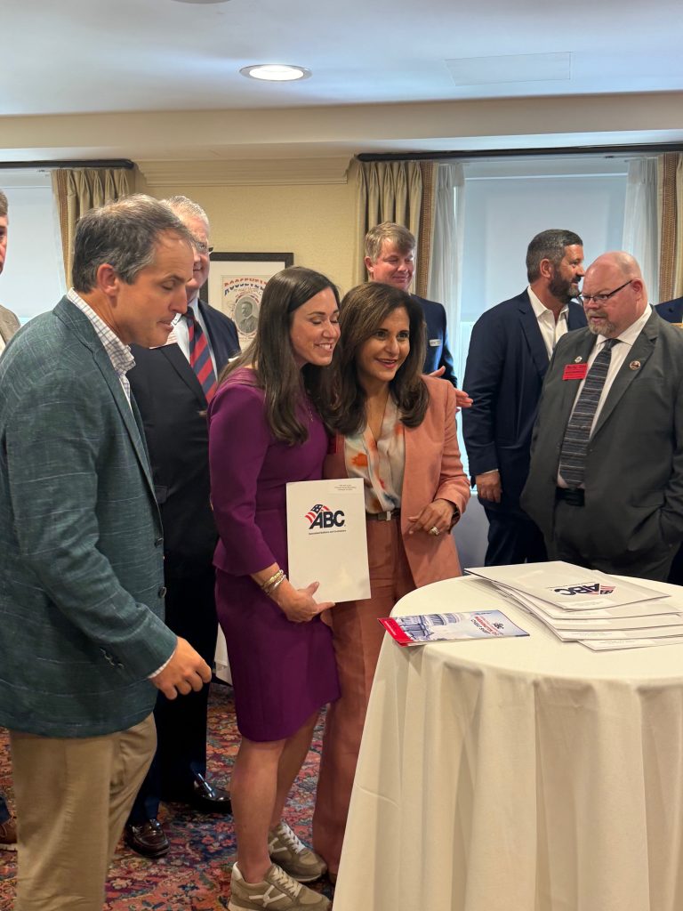 Building & Earth CEO Deepa Bhate meets with Senator Katie Britt of Alabama.